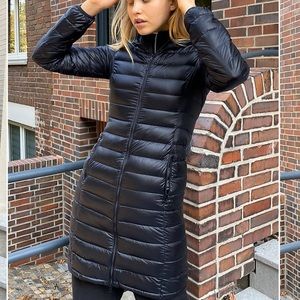 Aritzia Botanie Puffer Long in Black